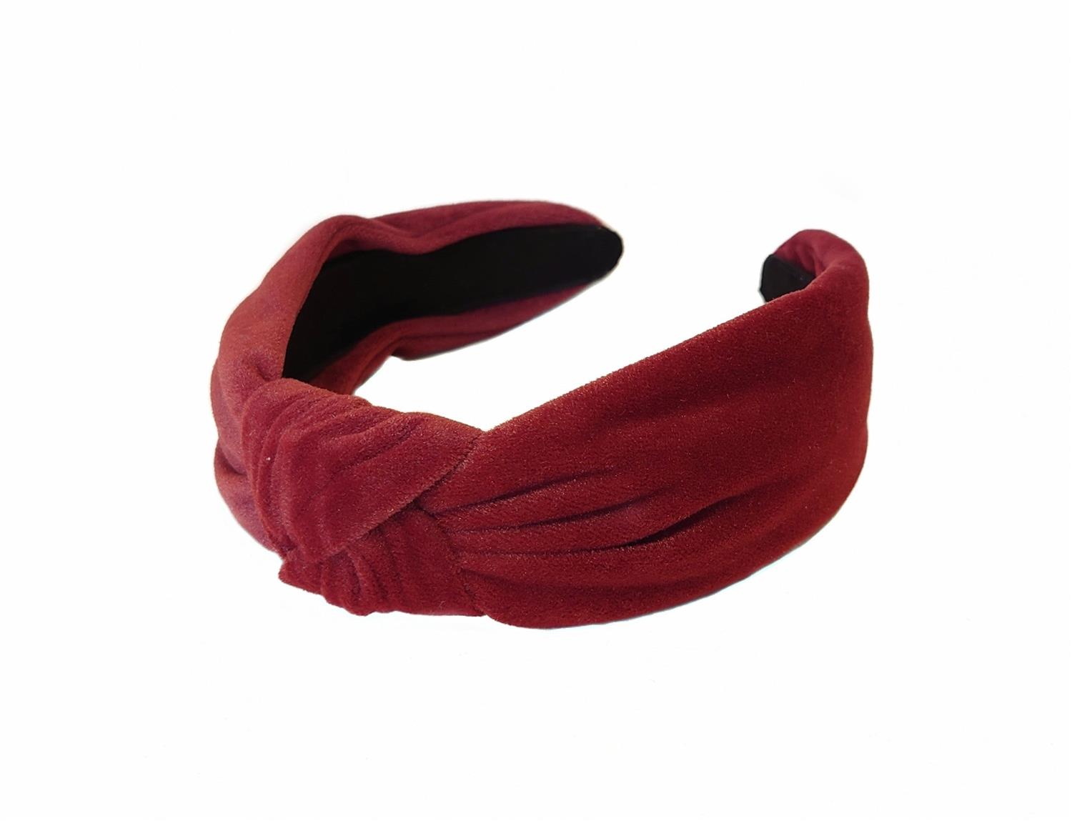 Hårbøyle Velur Knute Burgunder