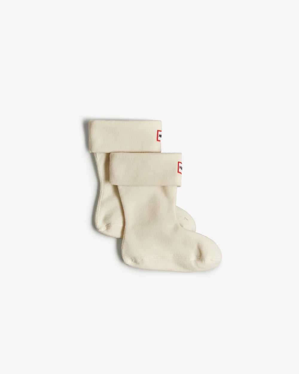 Kids Fleece Boot Socks Hunter White