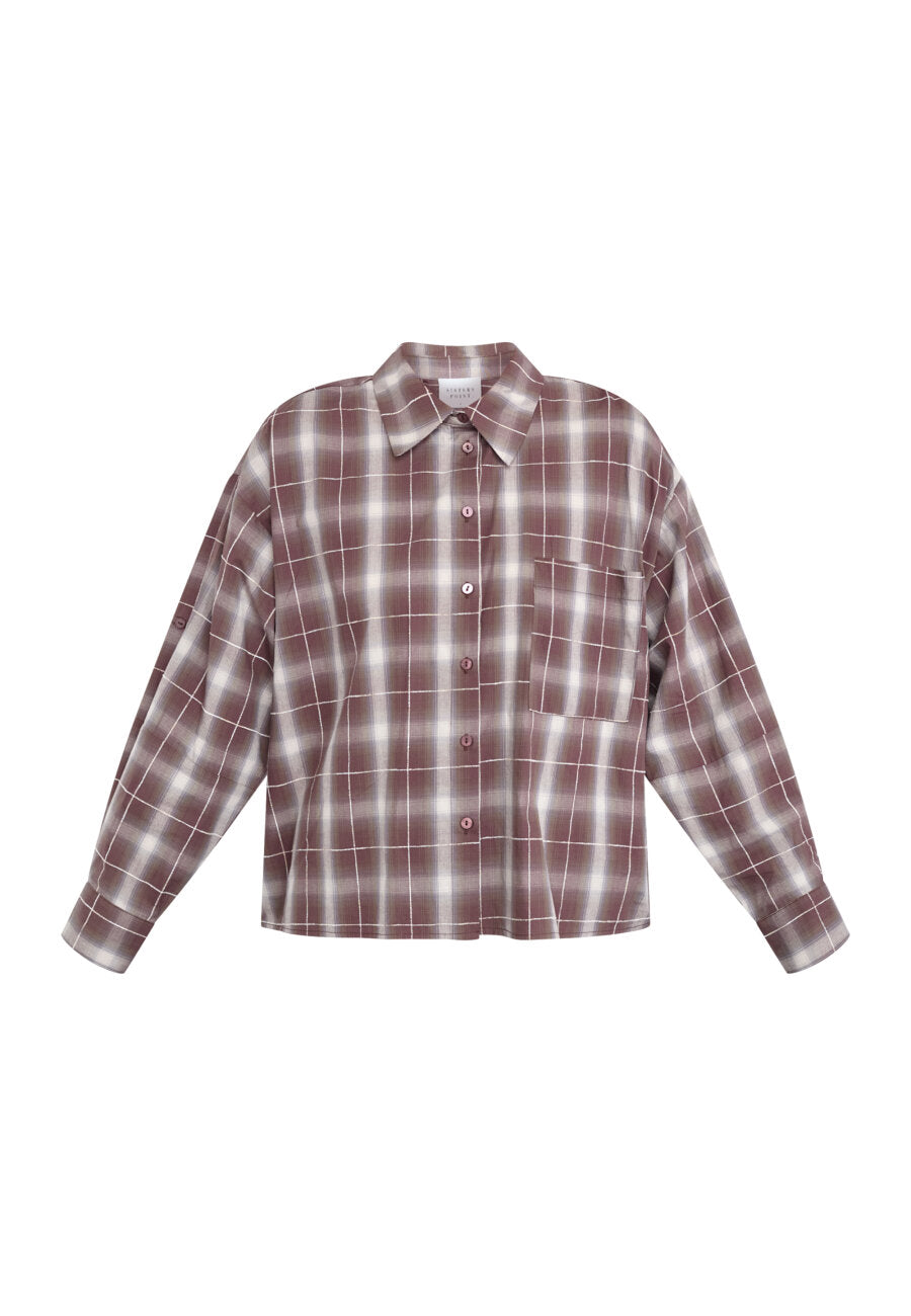 Irine Shirt Berry Check