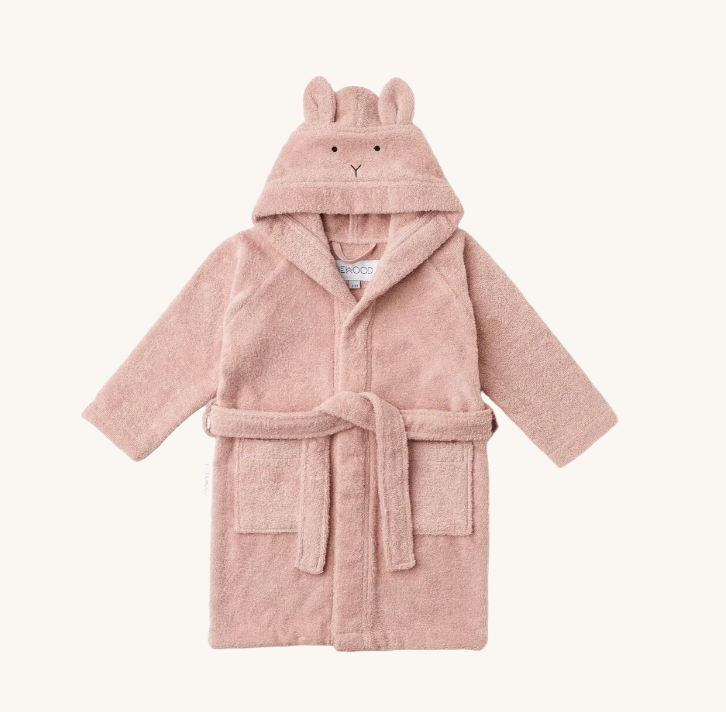 Lily Bathrobe Rabbit Rose