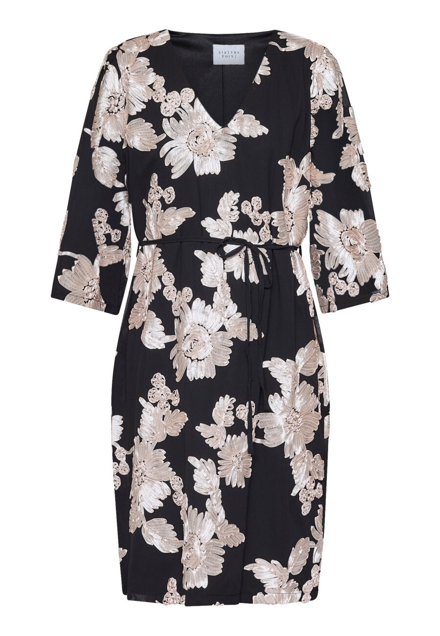 Emore Dress Black Champagne