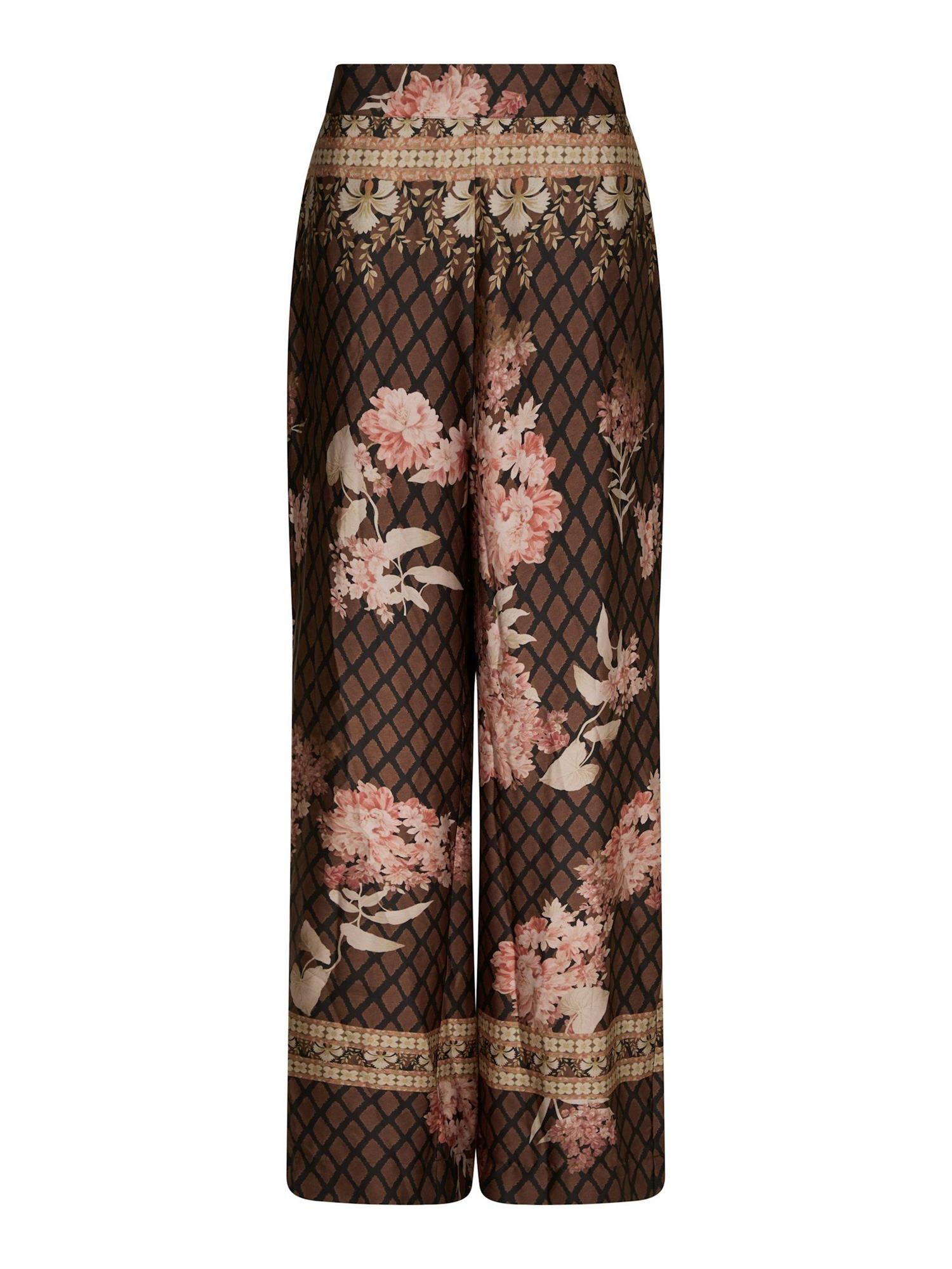 Lunet Pailsey Border Pants Dark Brown