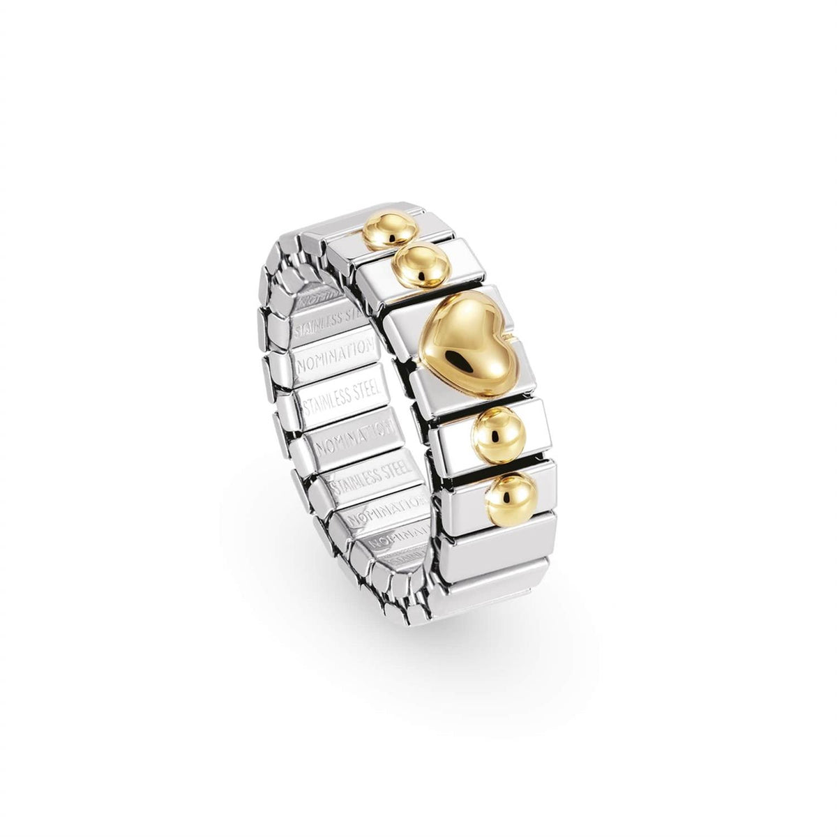 Stretch Ring Gold Heart