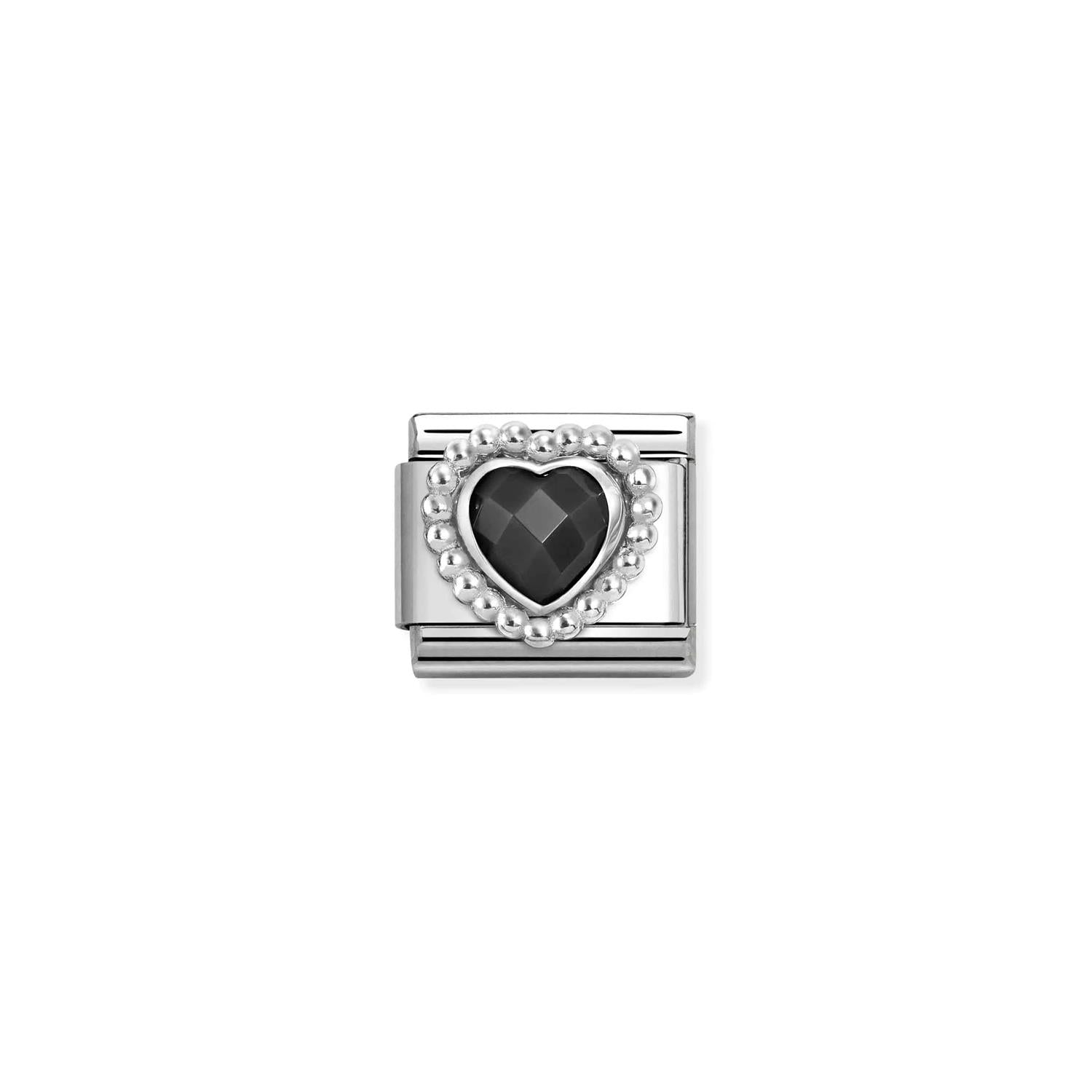 Heart Dot Setting Black
