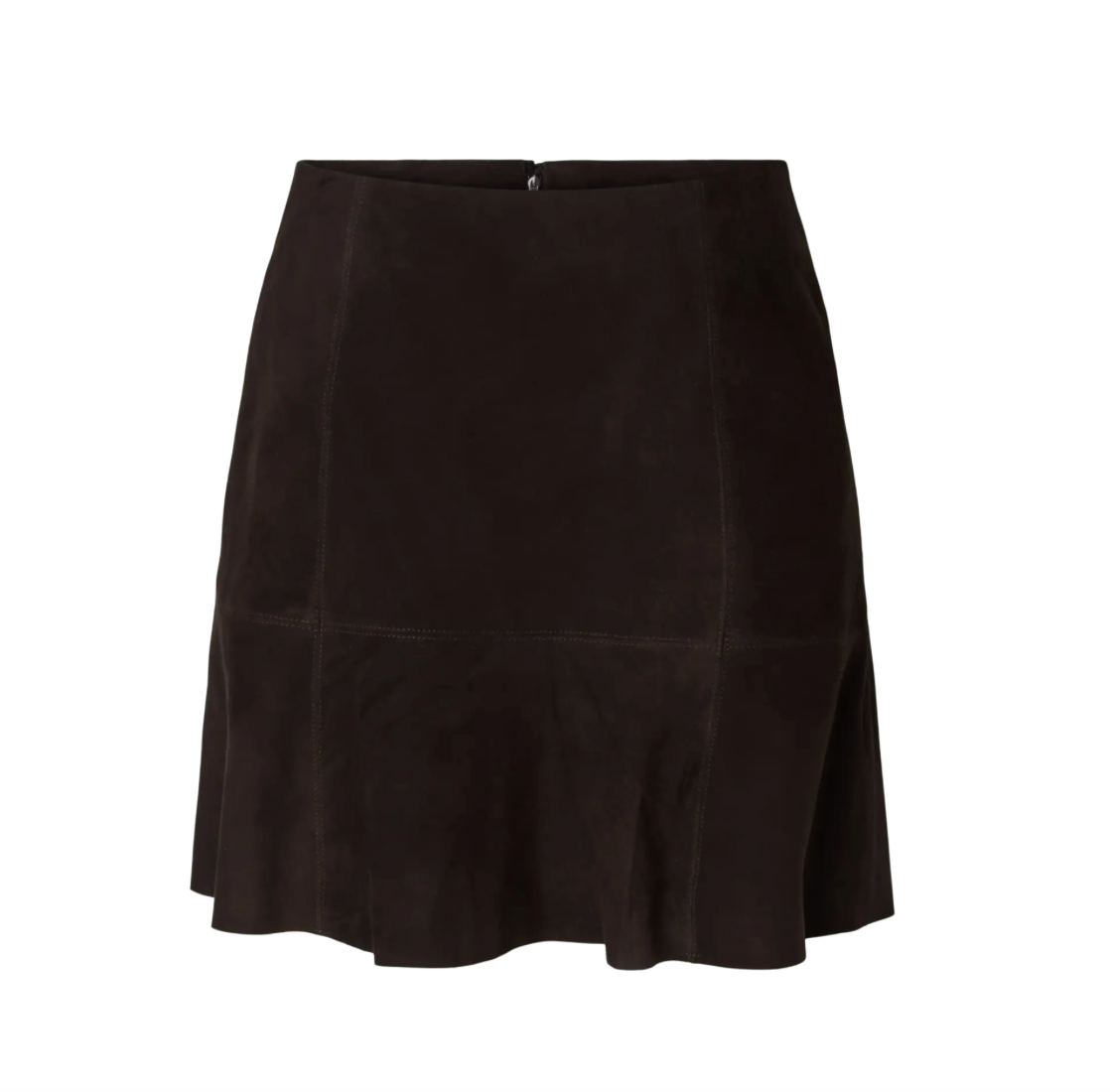 YASCOLLY HW Suede Skirt Coffe Bean