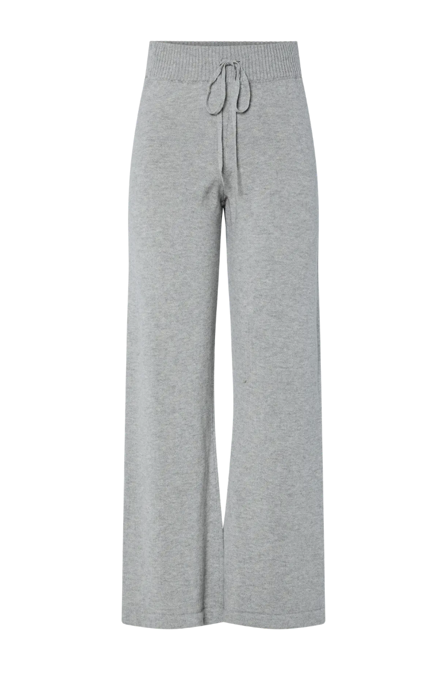 YASBABETTE Knit Pant Grey Melange