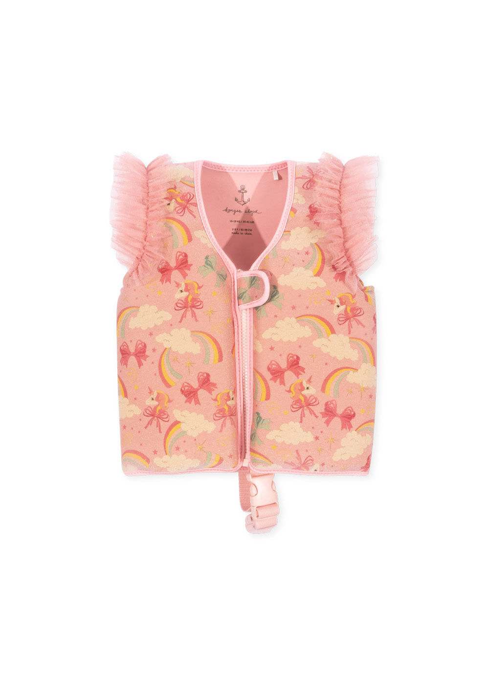 Amelia Swim Vest Rainbow Bow