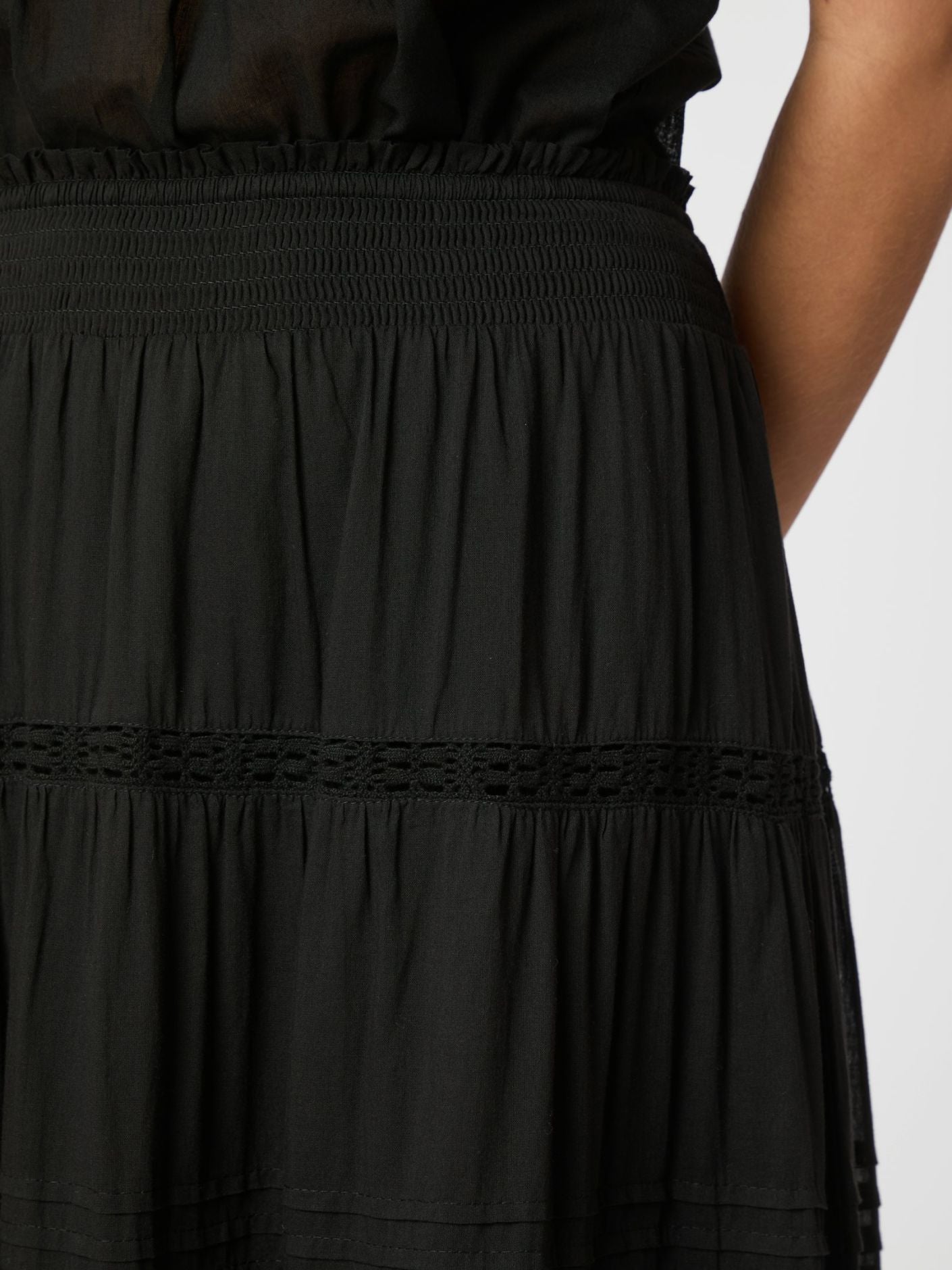 Felicia Voile Skirt Black