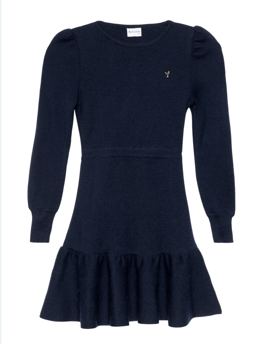 Mia Merino Dress Navy