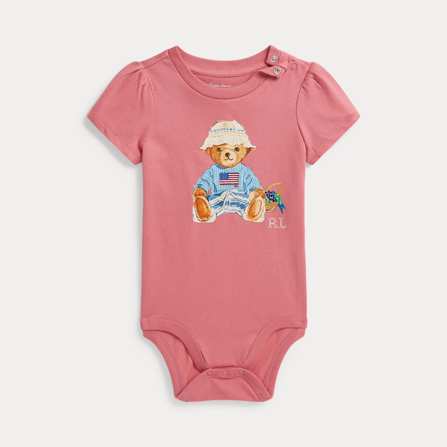 Jersey Polo Bodysuit Desert Rose
