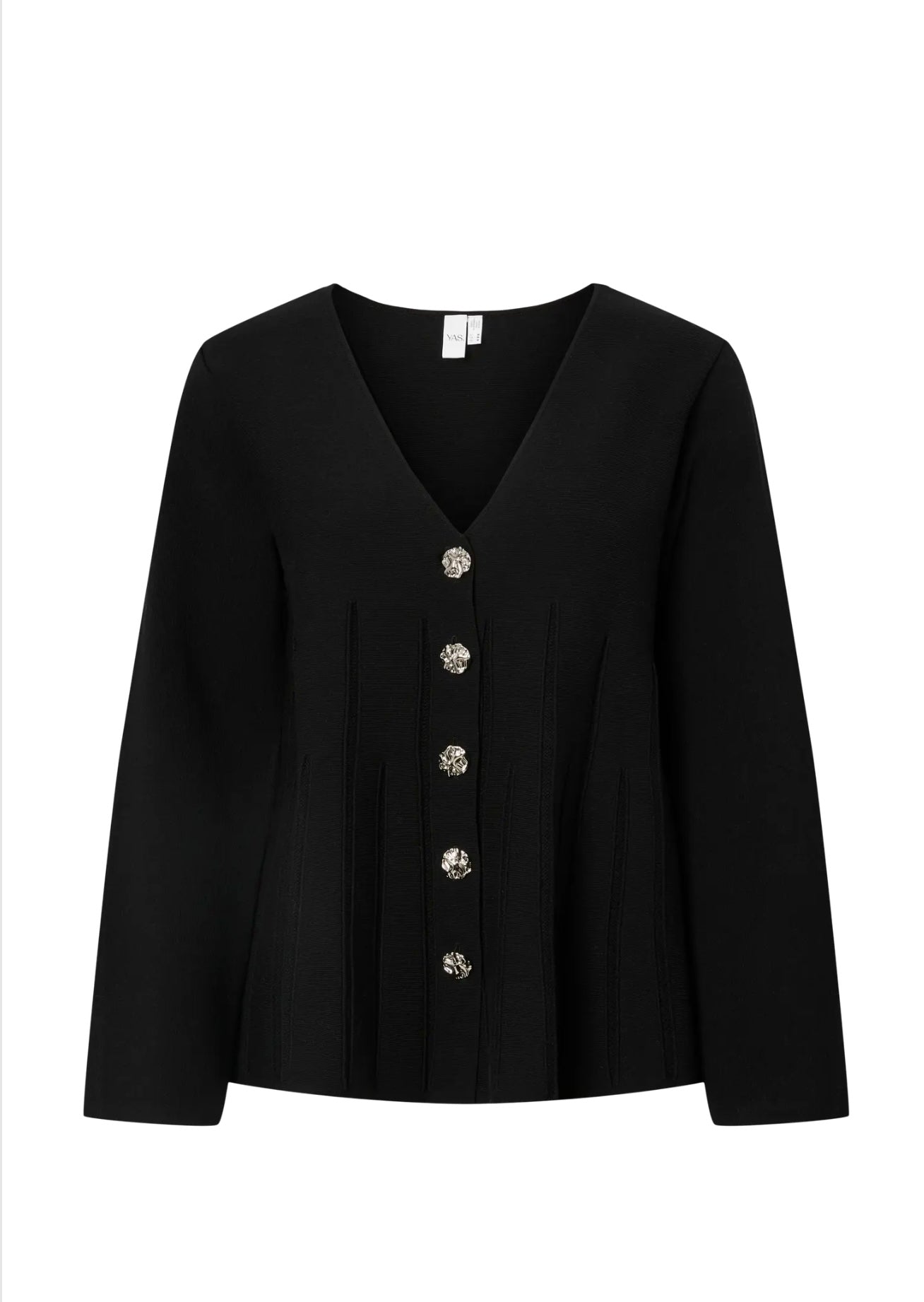 YASMIKLA LS KNIT CARDIGAN BLACK