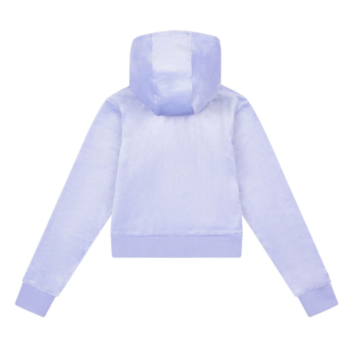 Tonal Velour Zip Tru Hoodie Jacaranda