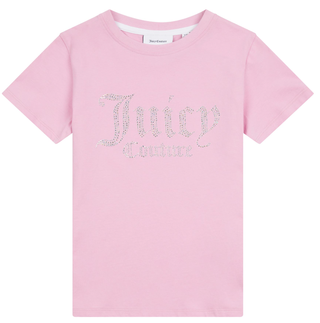 Diamante Fitted Tee Pinky Lilac Chiffon