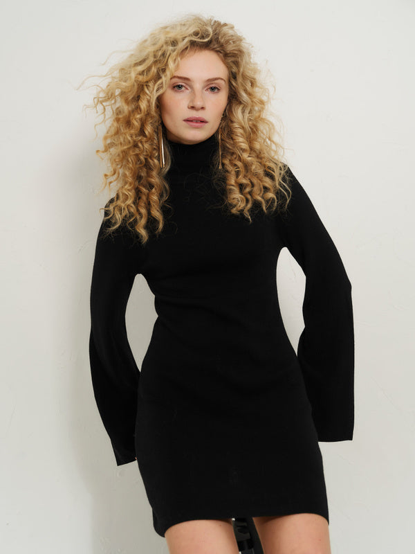 Melina Merino Dress Black