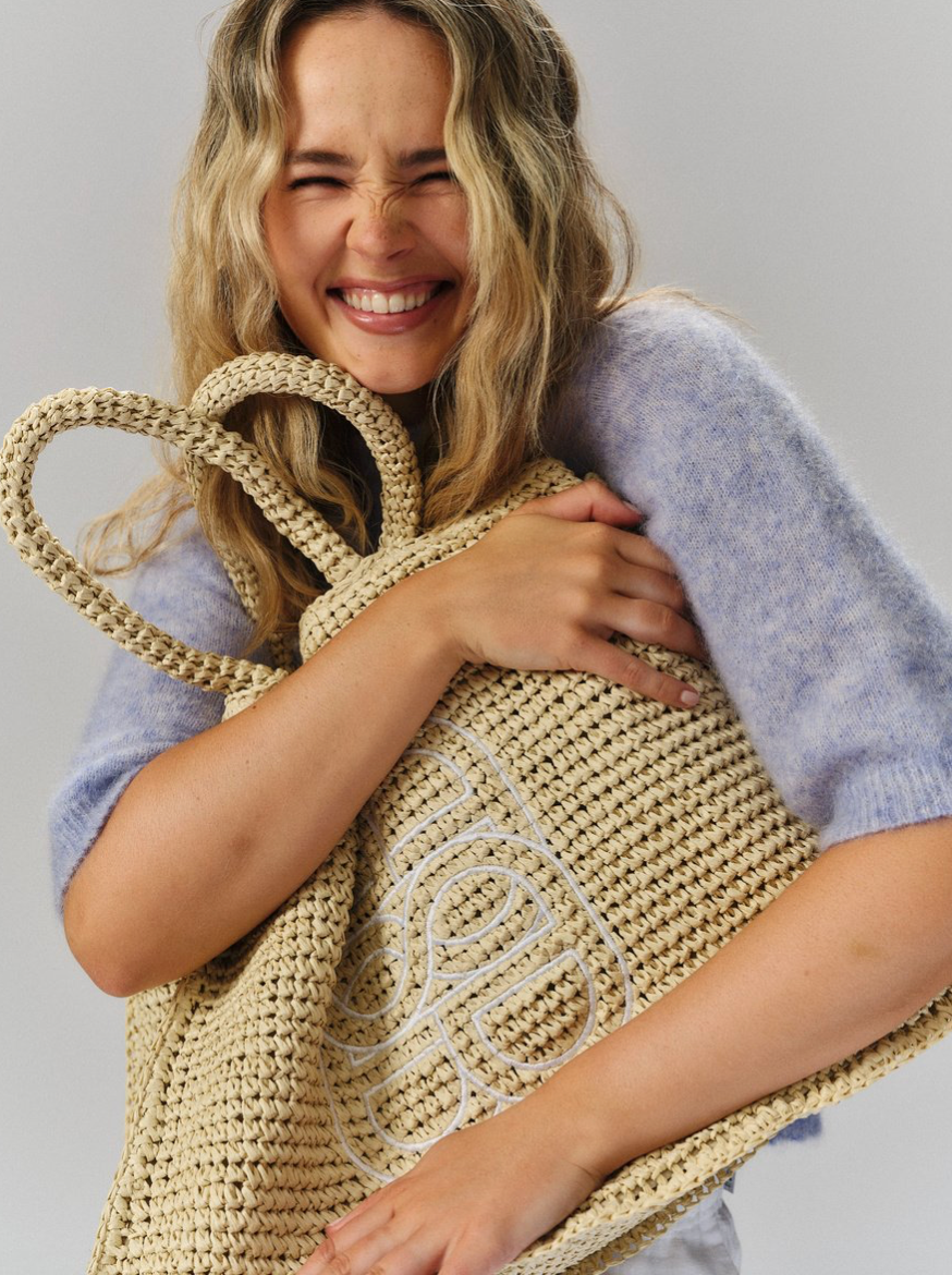 Lene Straw Bag Beige