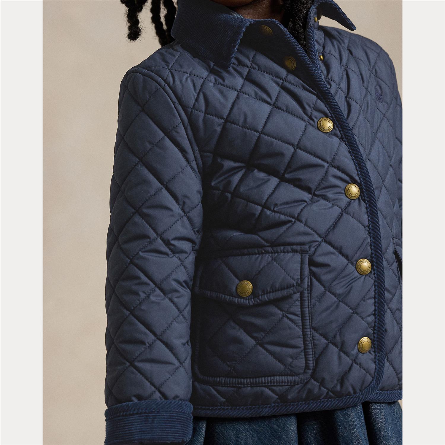 Quilted Barn Jacket Newport Navy