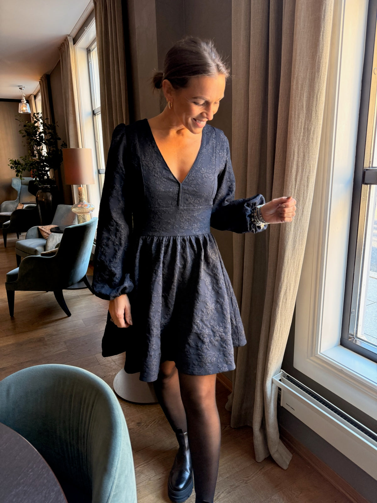 Eloise Mini Dress Navy