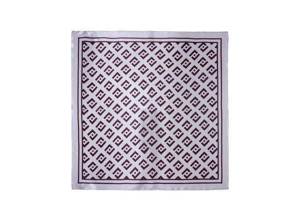Skjerf Klassisk Silke 70x70 Beige