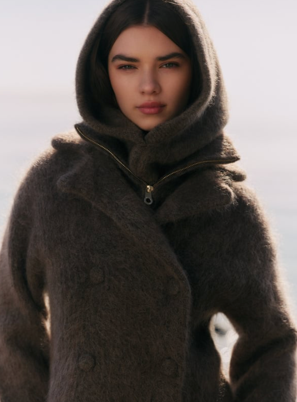 Kajsa Chunky Balaclava Dark Brown