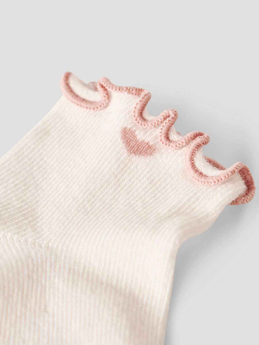 Fiducia Sock Coconut Milk/Misty Rose