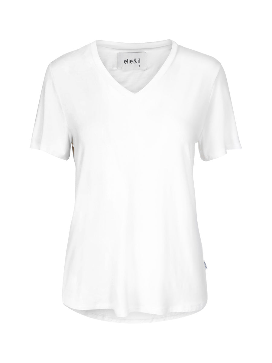 Alethe Linen Tee White