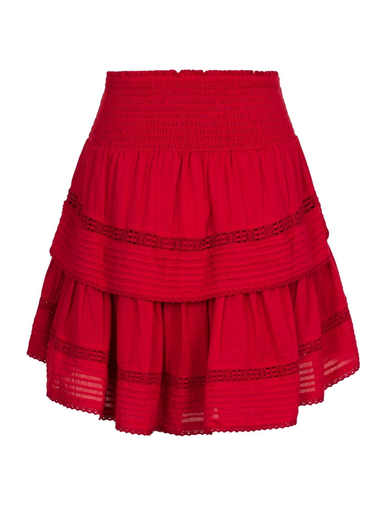 Kenia Voile Skirt Red