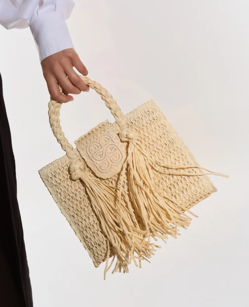 Sigrid Straw Bag Beige