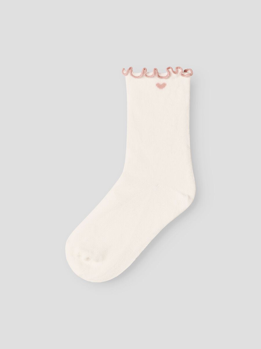 Fiducia Sock Coconut Milk/Misty Rose