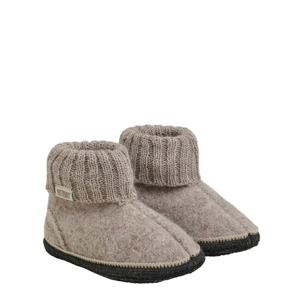 Slippers Wool Camel Melange