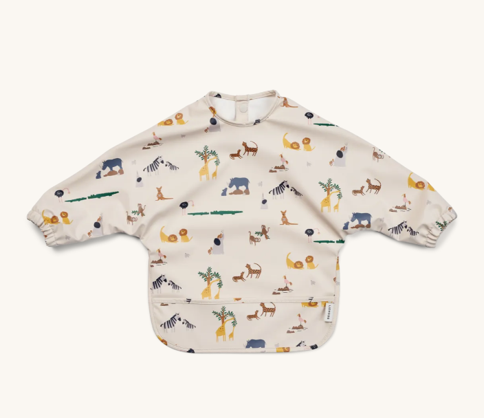 Merle Printed Cape Bib All Together/Sandy