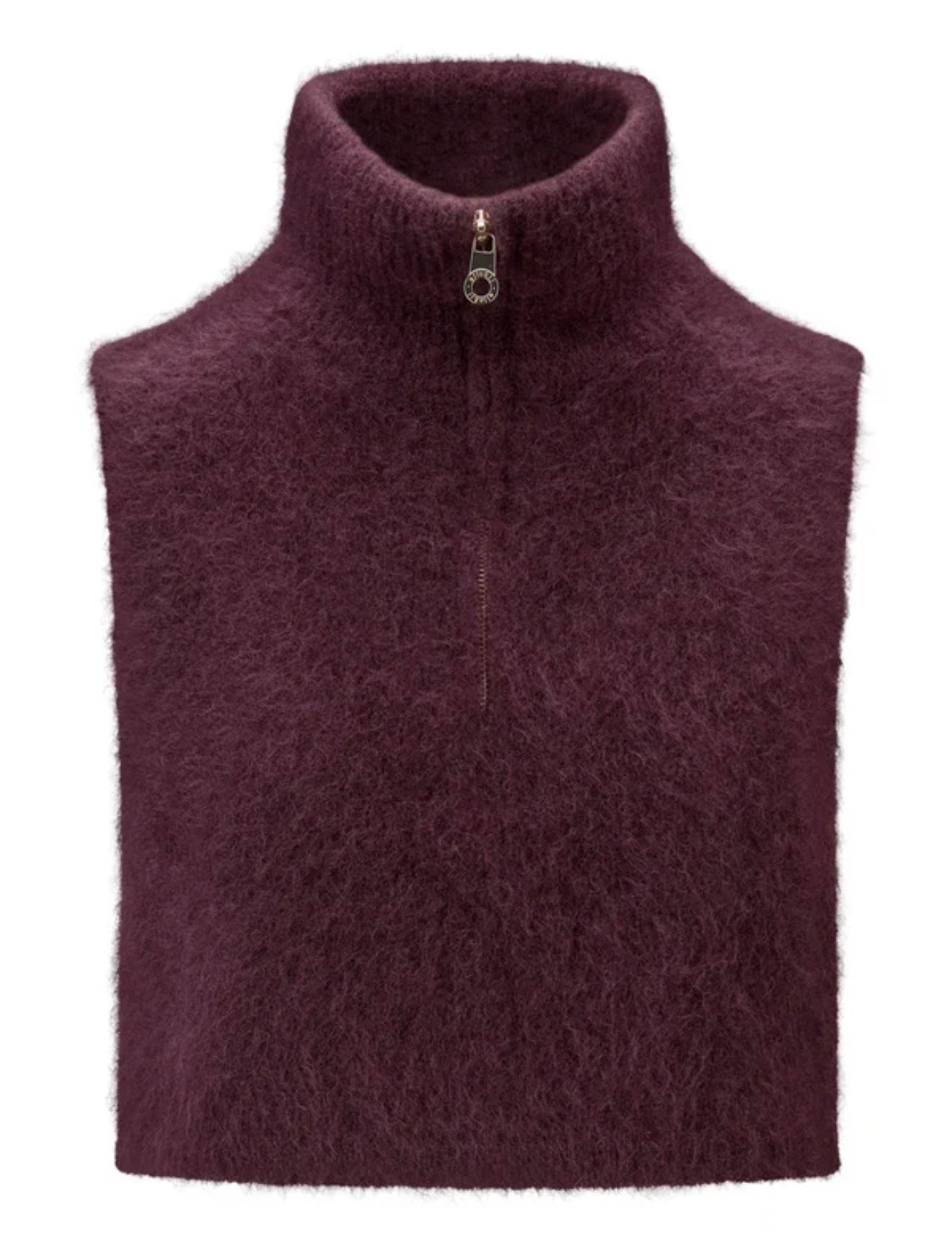 Belinda Chunky High Neck Red Wine