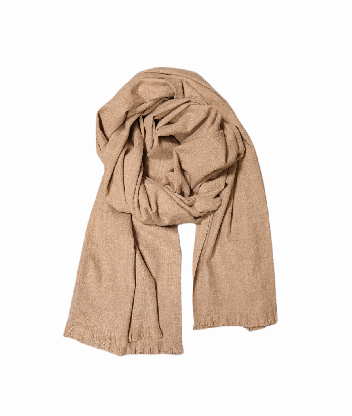 Ull/Cashmere Skjerf Beige