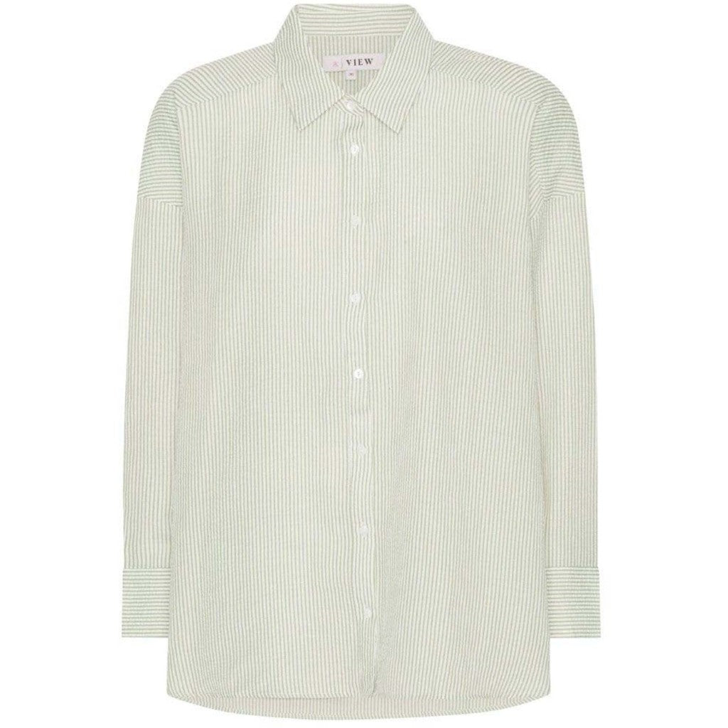 Sonja Shirt Green White