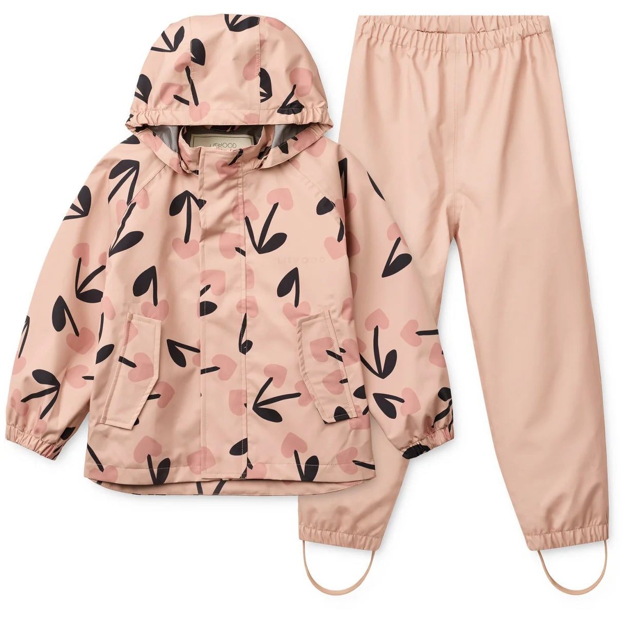 Pedia Rainwear Set Mega Cherry Heart/Rosey Mix