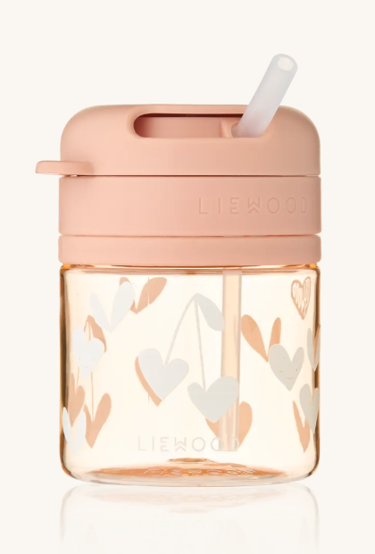 Pavia Tritan Straw Cup 280ML Sweethearts/Pale Tuscany