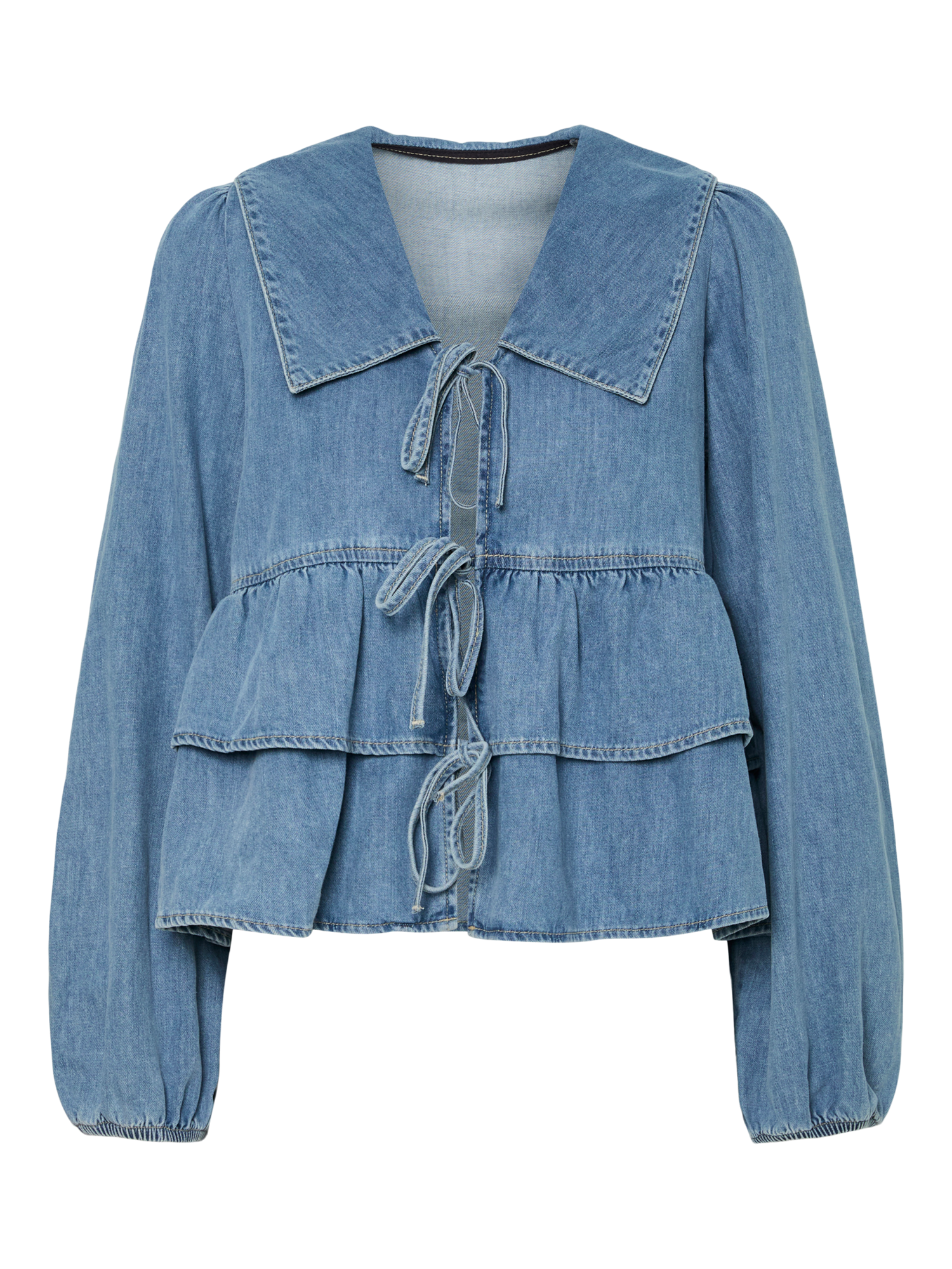 YASCELINDE Top Light Blue Denim