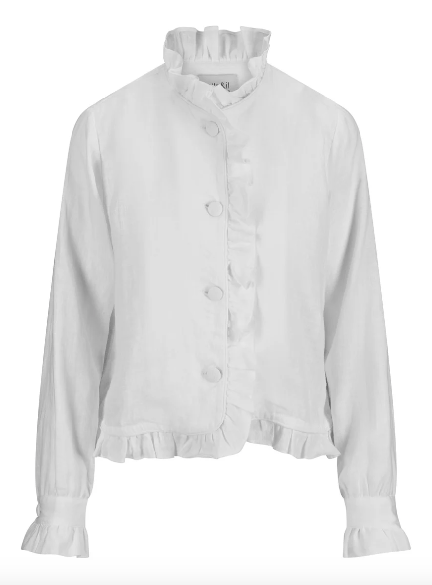 Betty Linen Jacket White