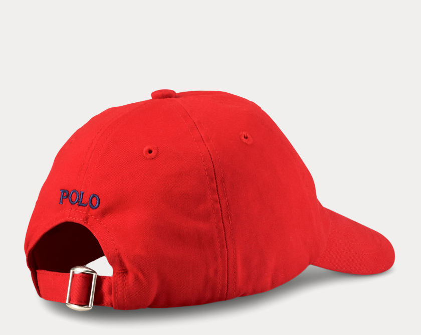 Cotton Chino Ball Cap Red