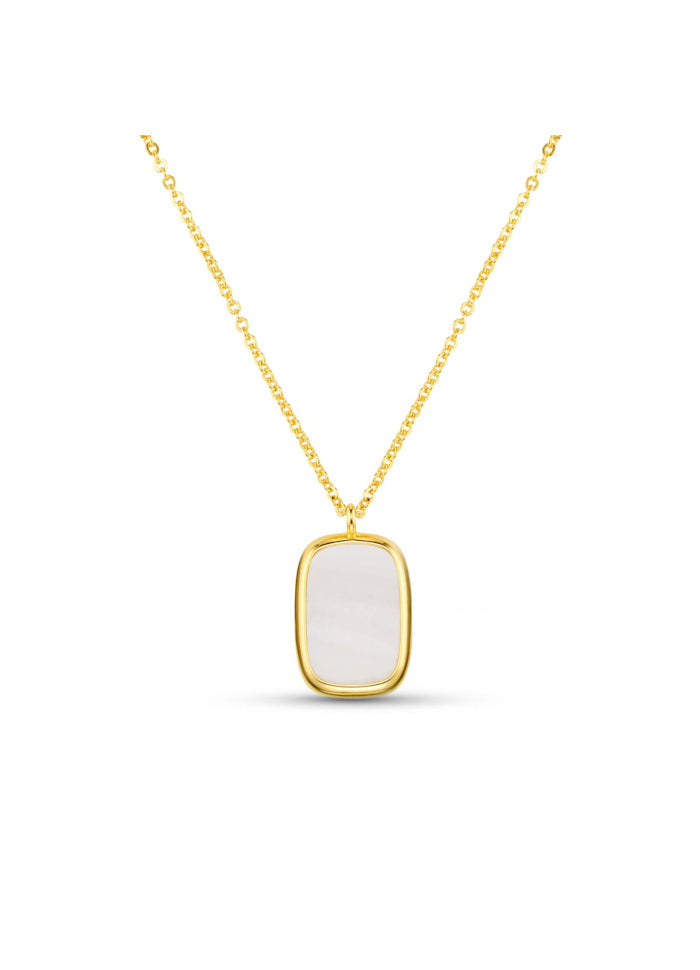Statement Mother Of Pearl Long Pendant Necklace