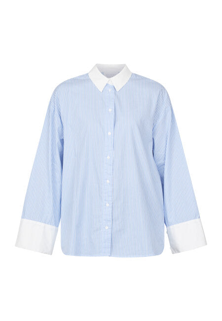 Viska Shirt Blue/White