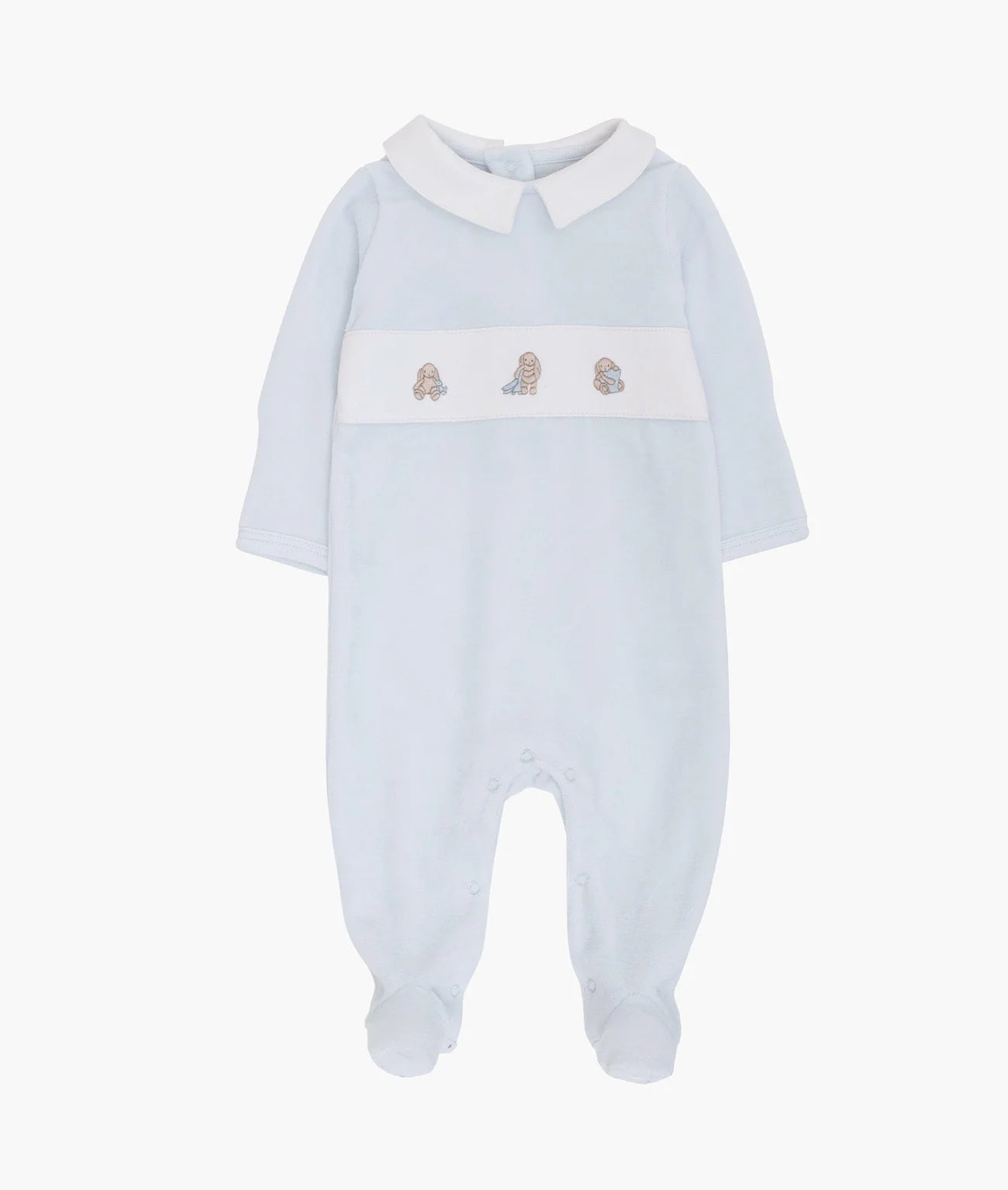 Snuggle Bunny Marley Aubrey Footie Blue