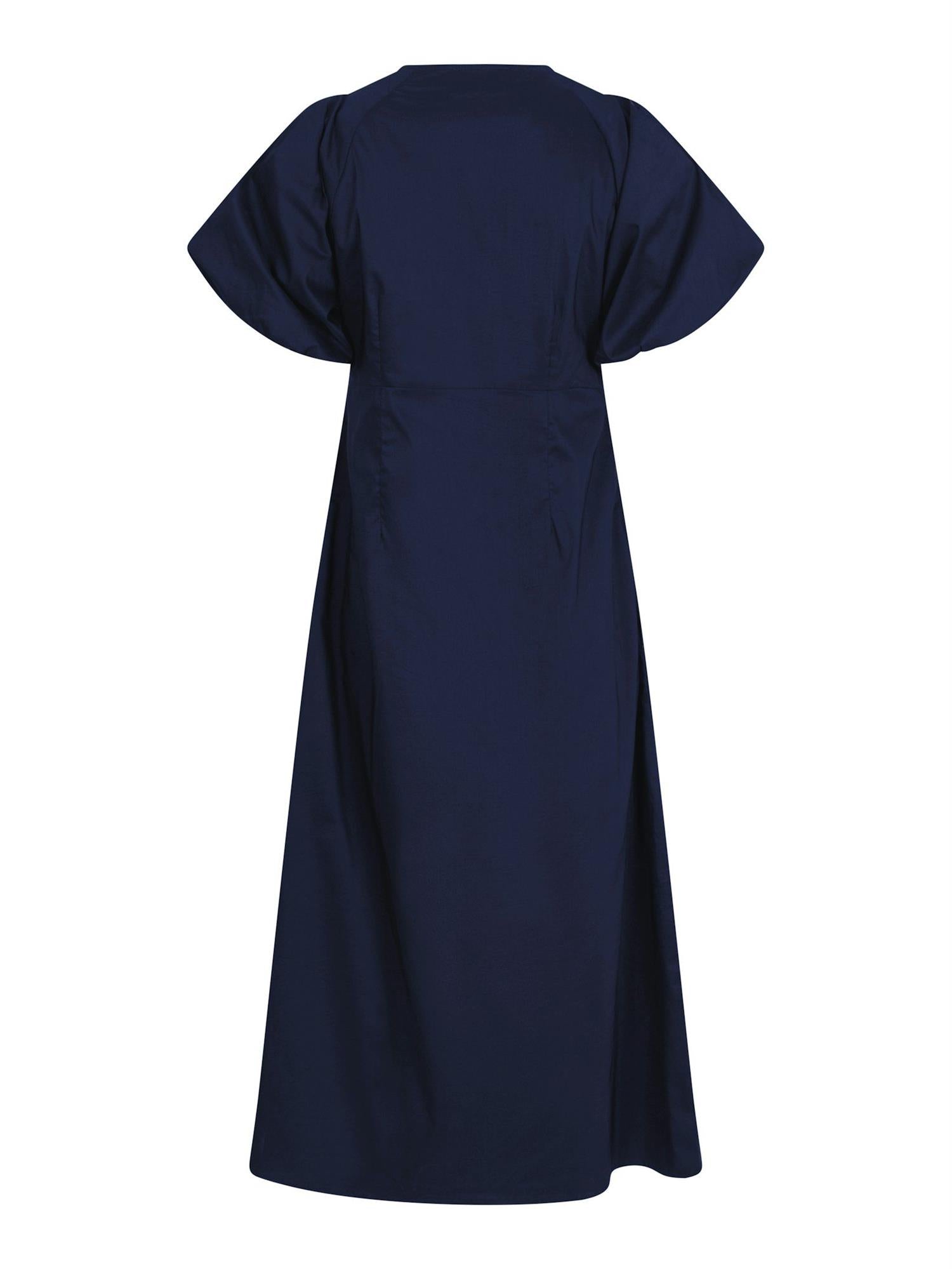 Illana Poplin Dress Navy