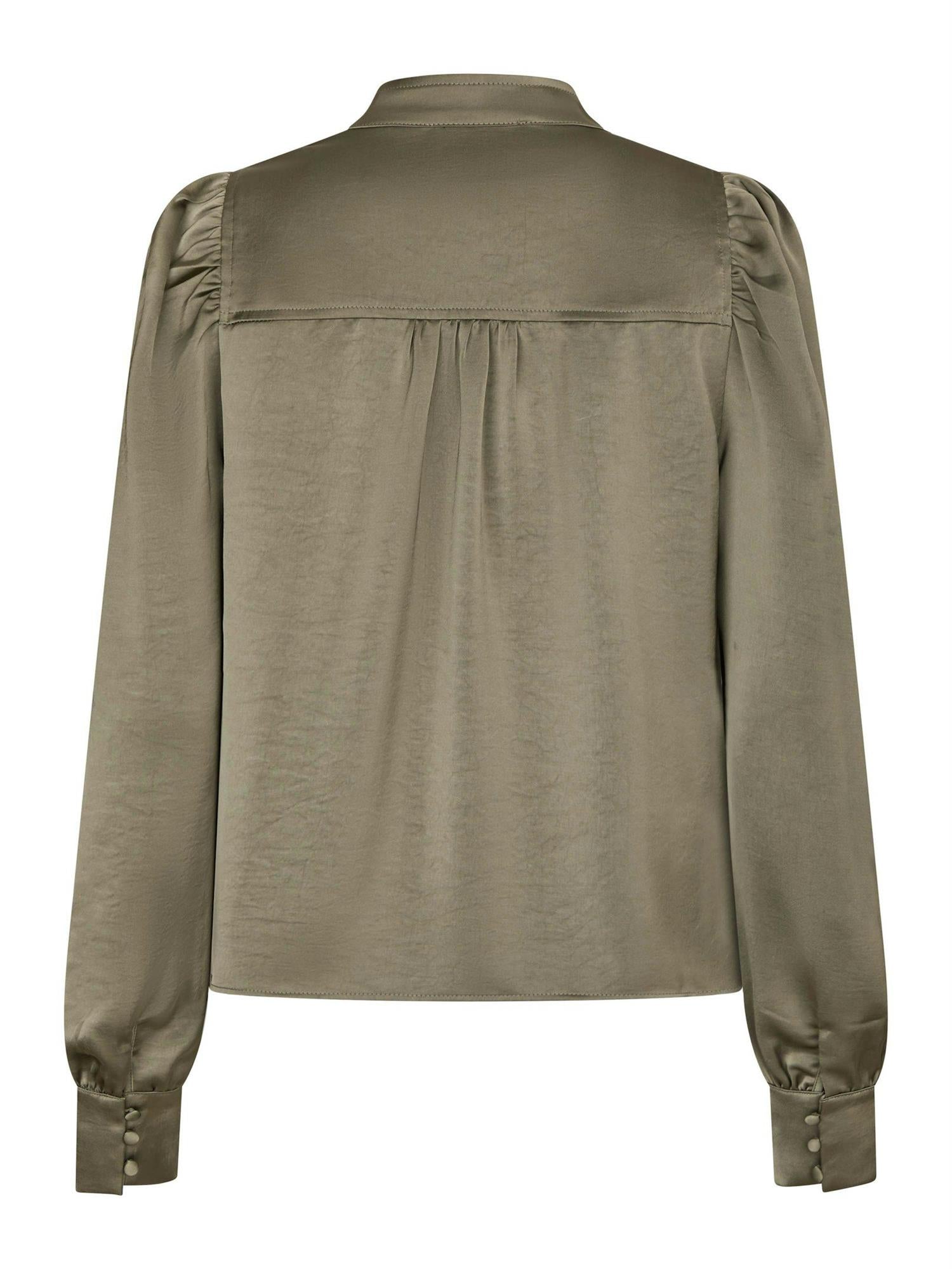Rosslyn Heavy Sateen Blouse Cool Army