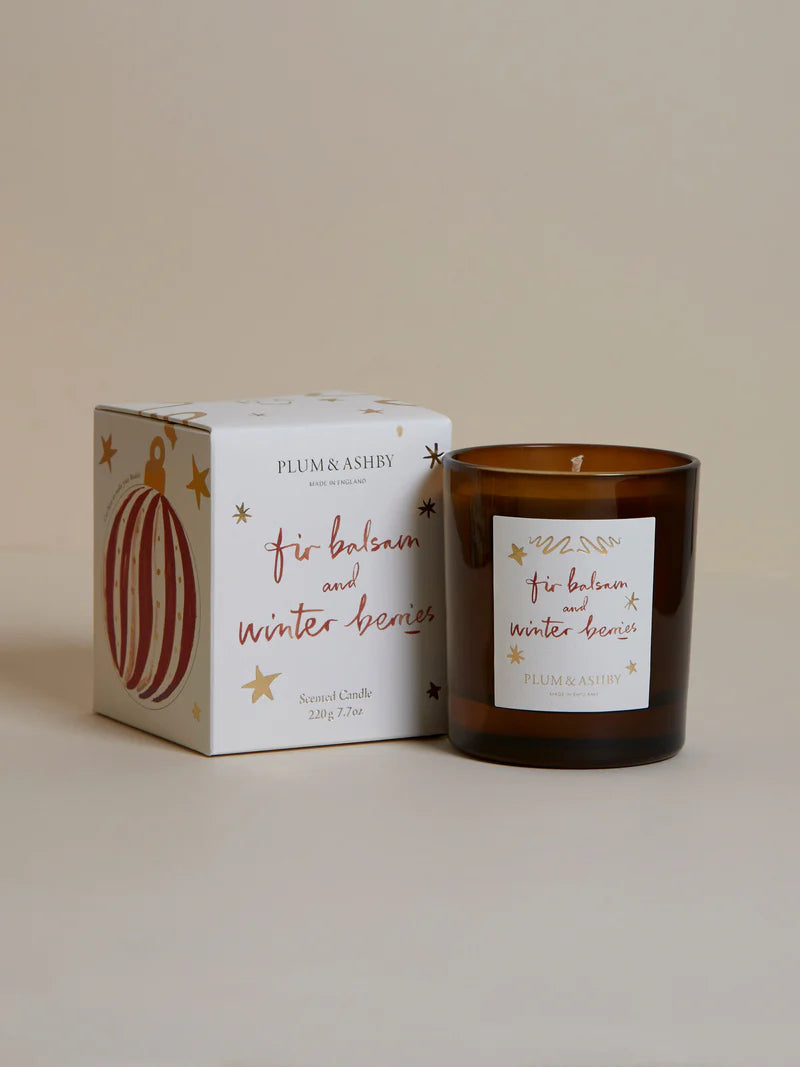 Fir Balsam & Winter Berries Scented Candle