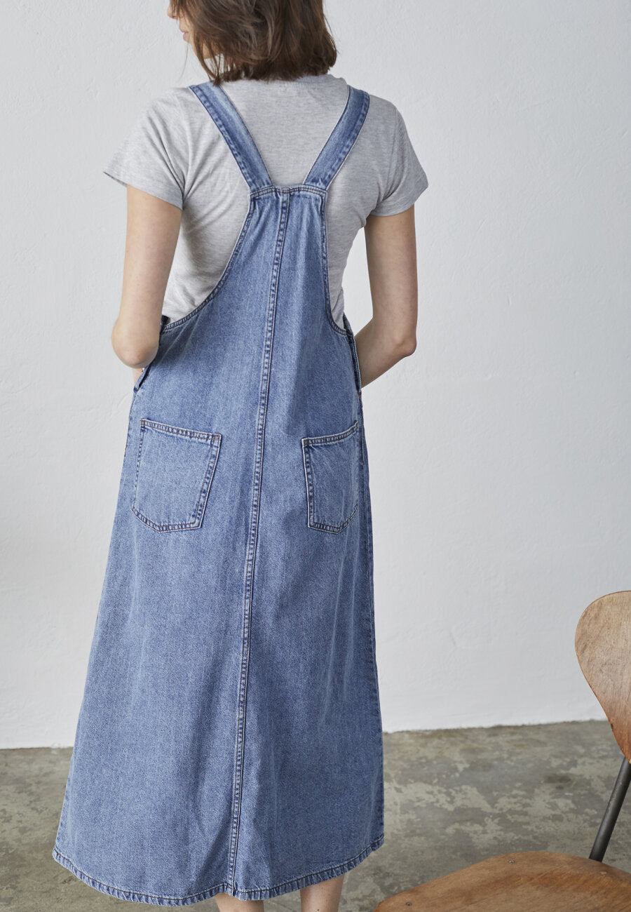 Obana Long Dress Blue Wash