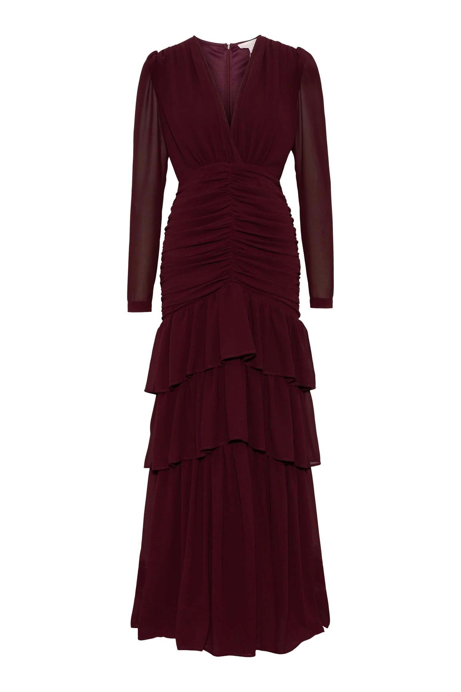Jenna Maxi Dress Burgundy