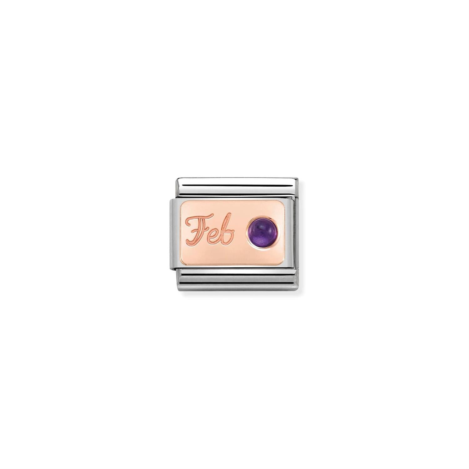 Birthstone Februar Rose Gold