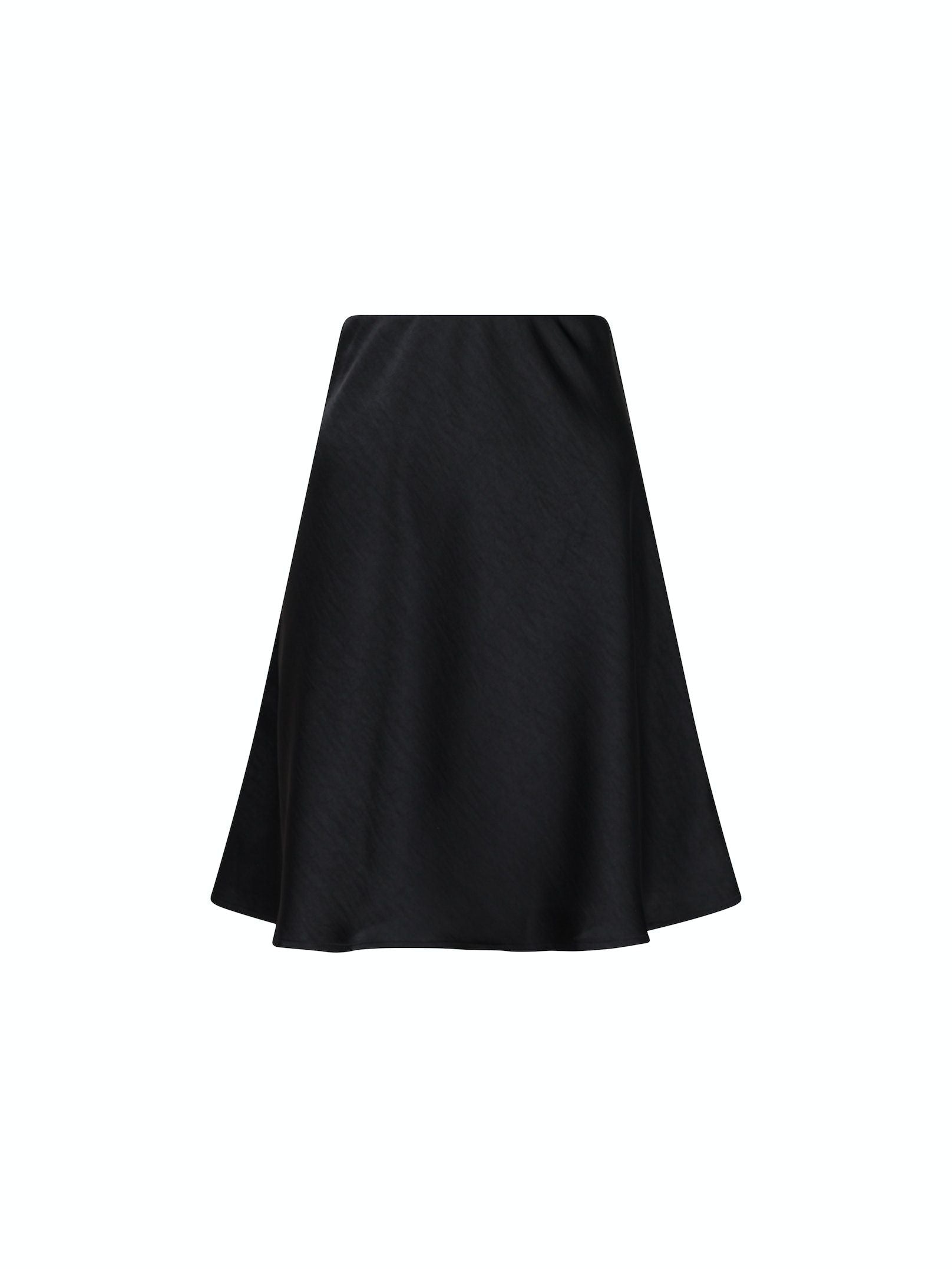 Fiya Heavy Sateen Skirt Black