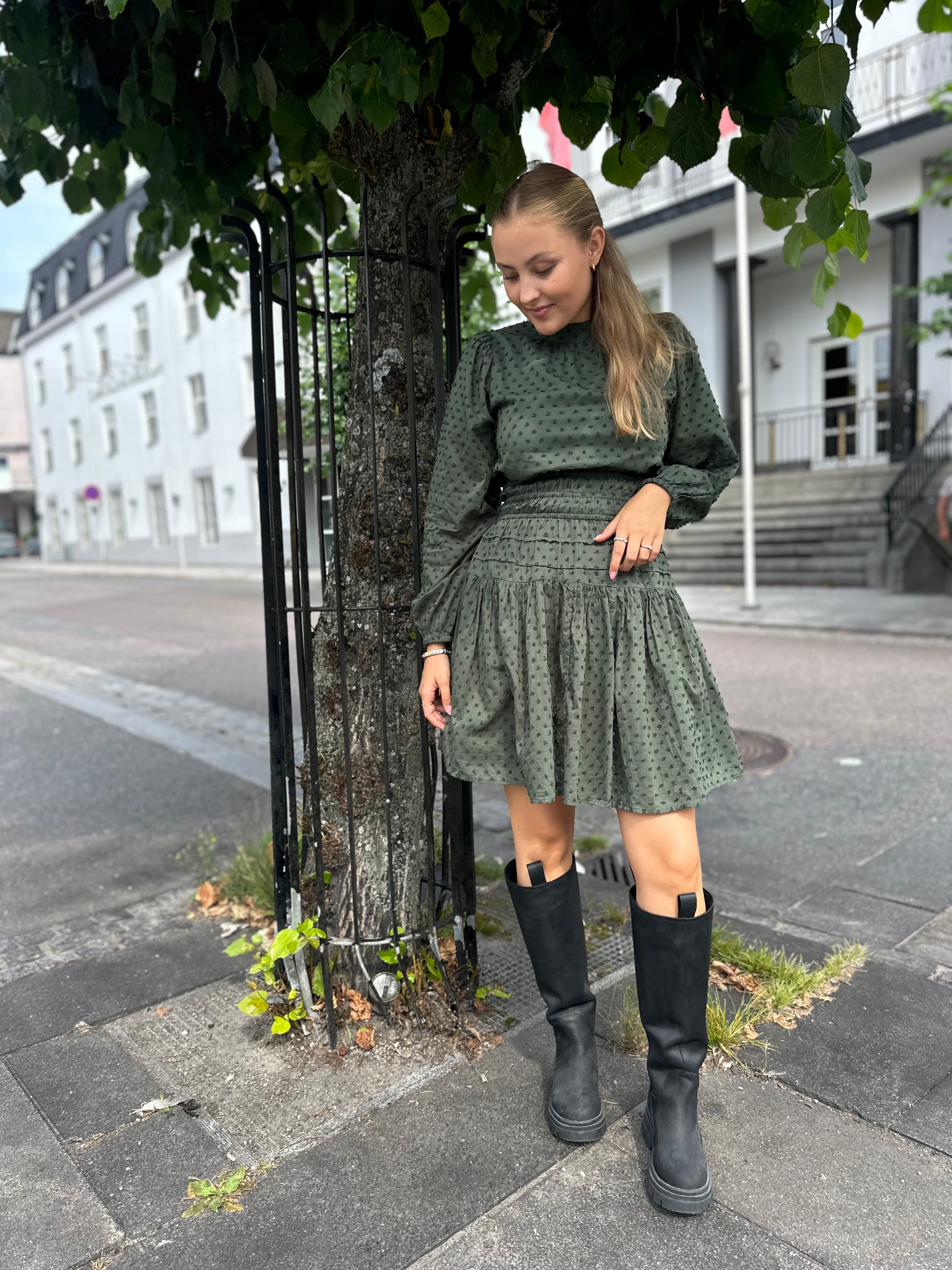 Jeanne Dress Hunter Green