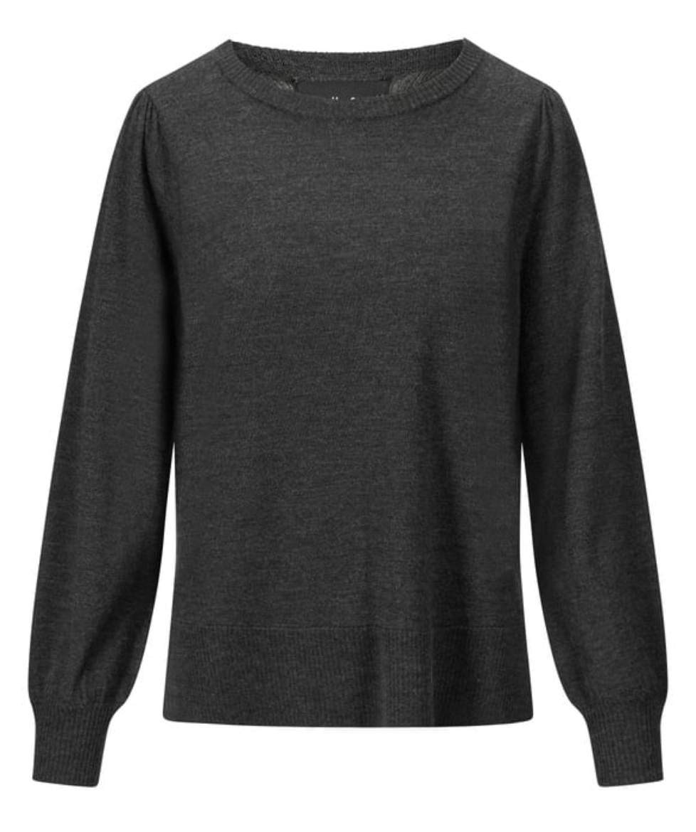 Sonja Merino Sweater Dark Grey Melange